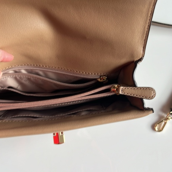 Michael Kors Kinsley Medium Top Handle Satchel shoulder/crossbody bag Dark Khaki - Picture 8 of 11